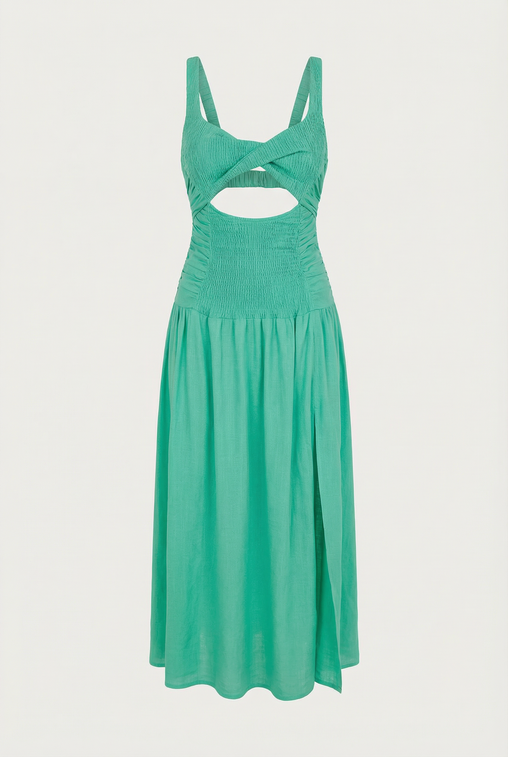 mock neck homecoming dress Tatum Satin Cowl color:ivory