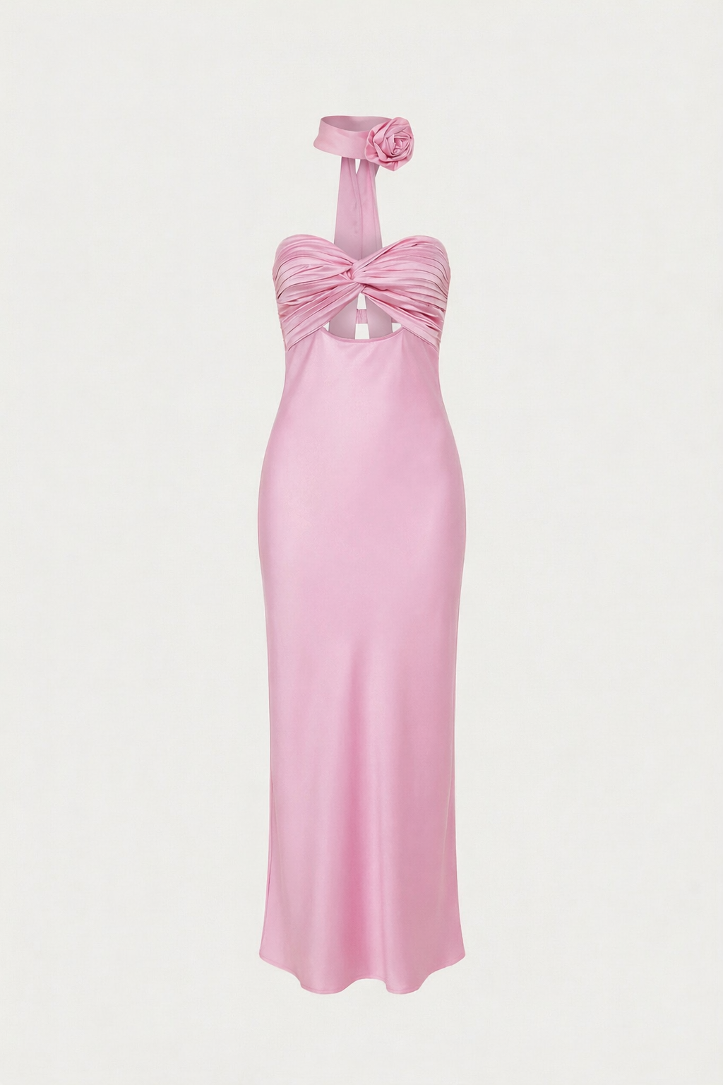 winona cut out dress Cutout Satin Maxi AX Paris Chocolate Polka USD-150-199 Dress fuchsia The Winona Night Slip STYLE:A09263036